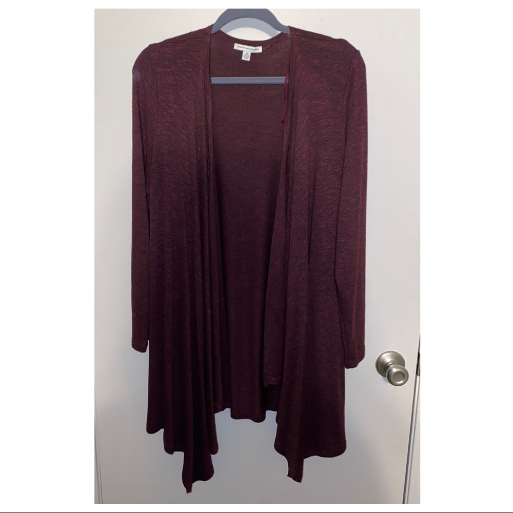 Maroon cardigan